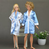 White & Blue night-robe Loves Barbie Pajamas
