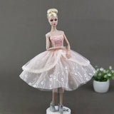 Handmade White Bubble Barbie Dress