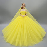 Yellow Voile Party Barbie Dress