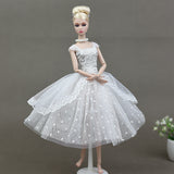 White Wedding Barbie Dress