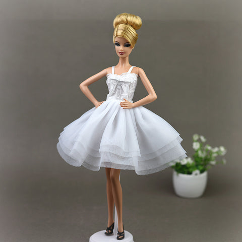 White Ballet Barbie Dress
